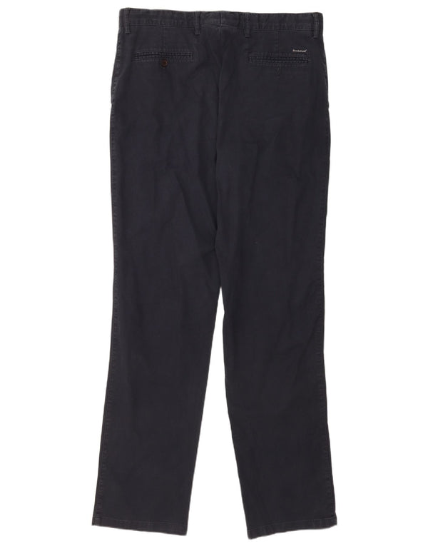 Brooksfield Pantaloni de costum drept bărbați IT 54 2XL W36 L35 Bleumarin Bumbac