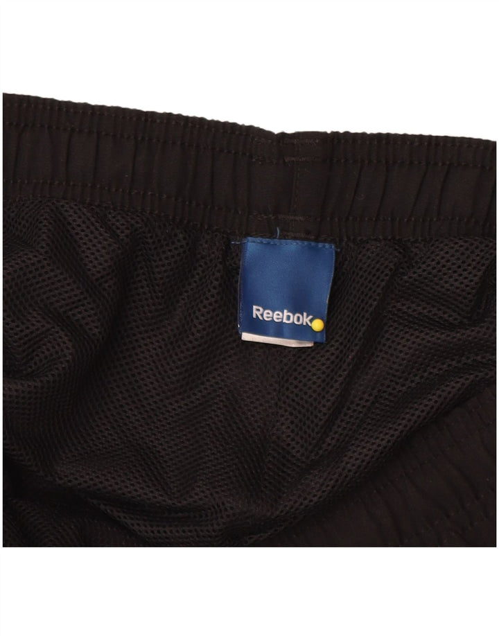 Pantaloni de trening Reebok pentru bărbați, poliester negru mic
