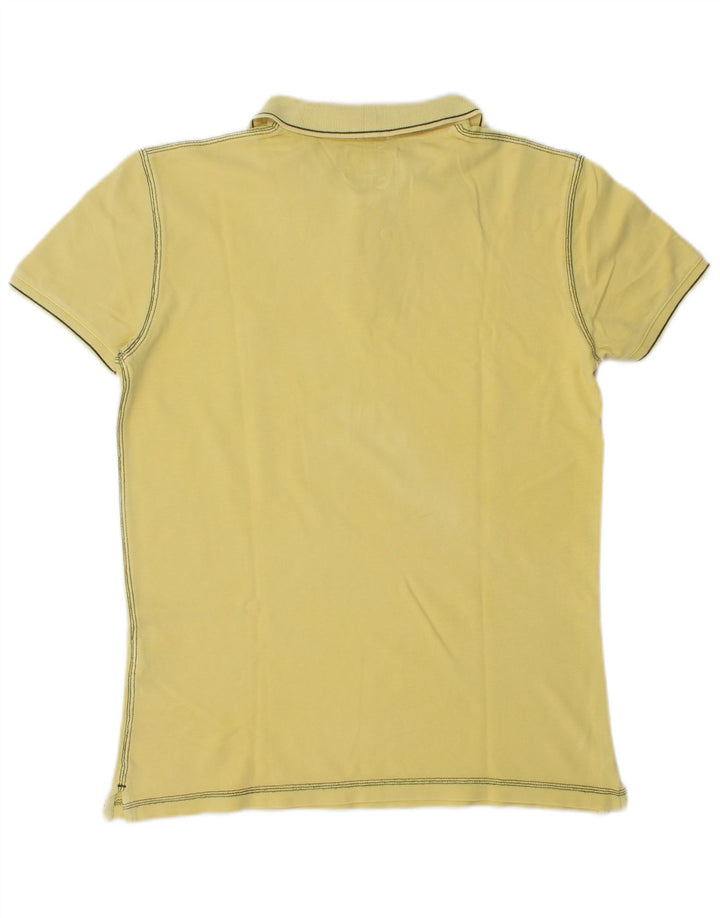 Tricou polo Wrangler pentru bărbați, bumbac galben mediu