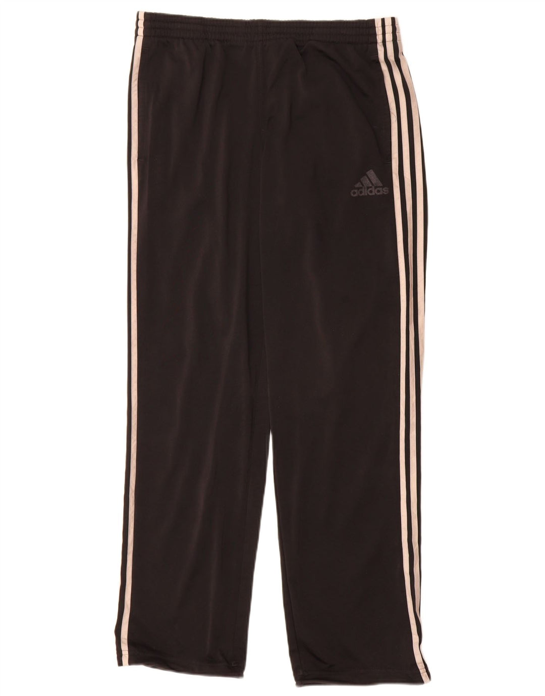 Pantaloni de trening Adidas pentru bărbați, poliester mediu negru