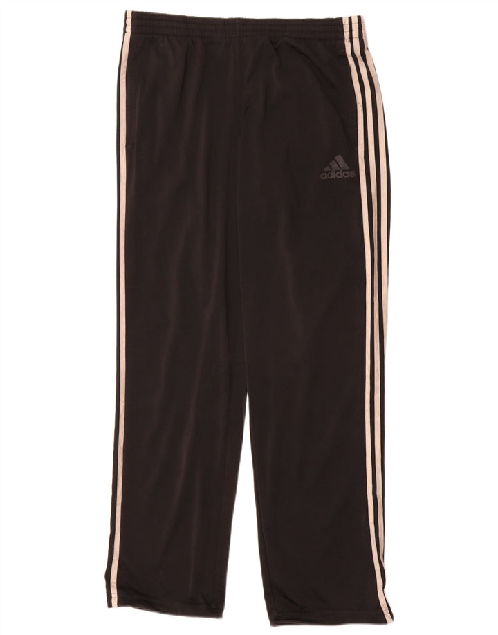 Pantaloni de trening Adidas pentru bărbați, poliester mediu negru