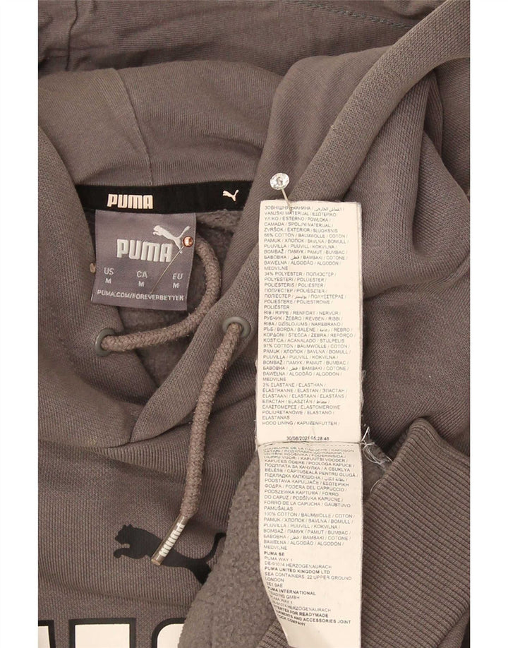 Pulover pentru bărbați Puma Graphic Hoodie, bumbac, gri mediu