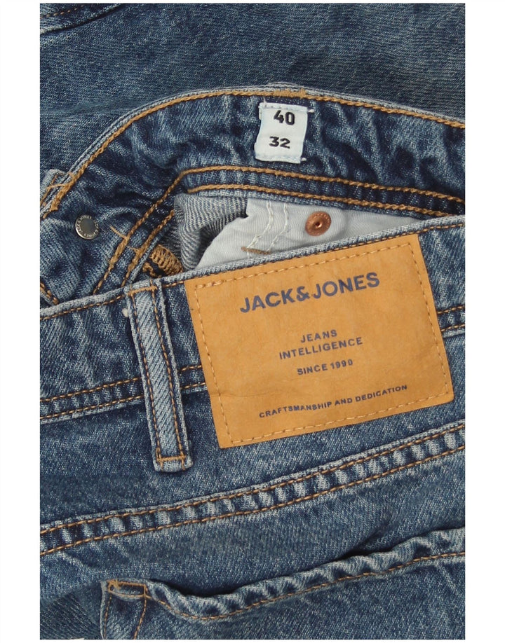 Jack & Jones Mike Straight Jeans pentru bărbați W40 L30 bumbac albastru