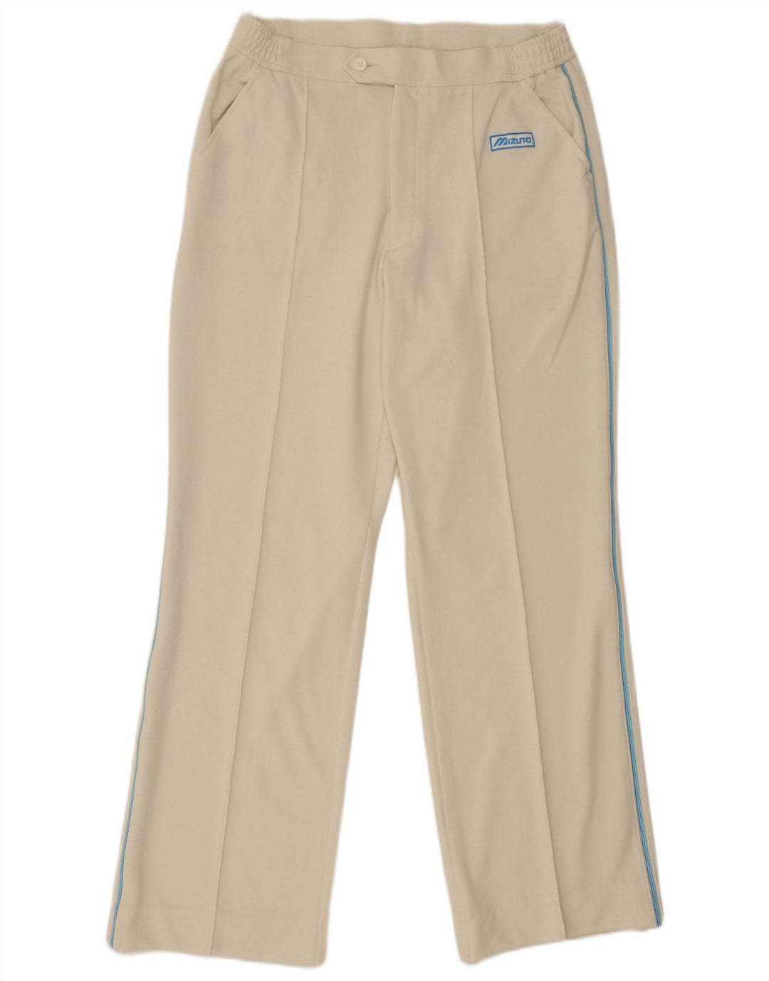 Pantaloni casual drepti pentru bărbați Mizuno W32 L32 poliester alb