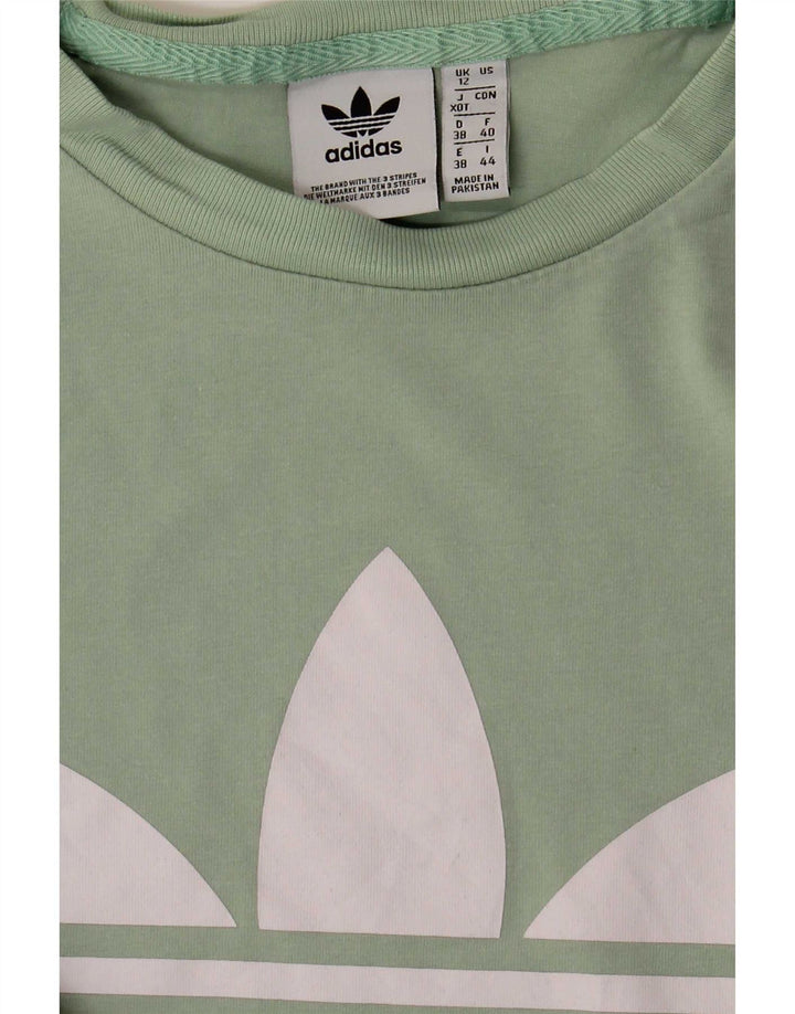 Tricou grafic Adidas pentru femei Top UK 12 Medium Green