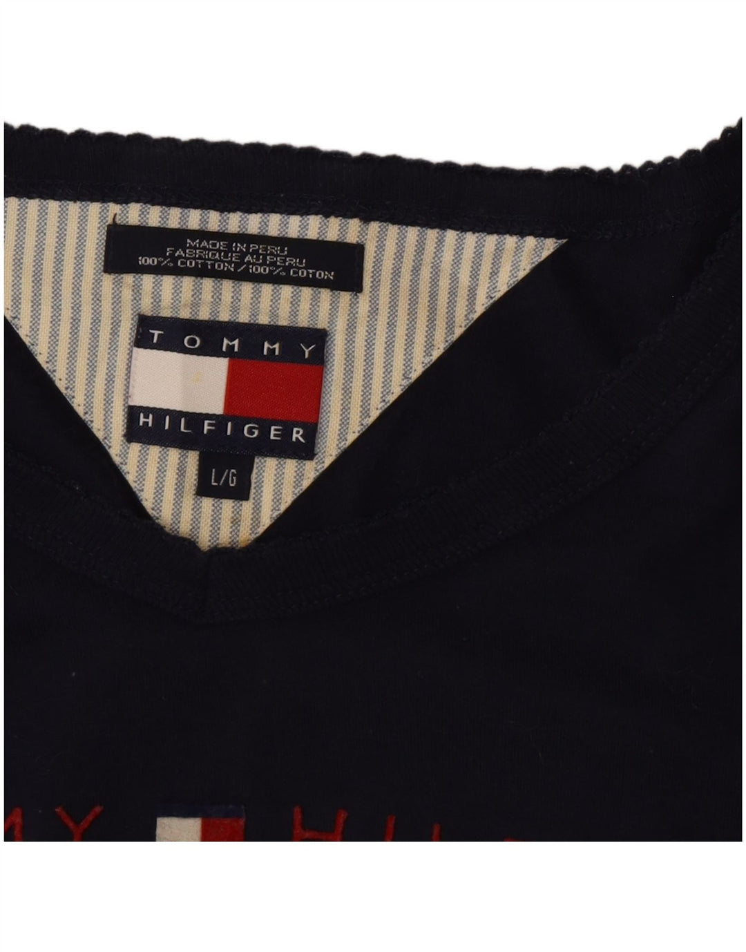 Top cu tunică cu mânecă lungă pentru femei Tommy Hilfiger UK 16 mare bleumarin