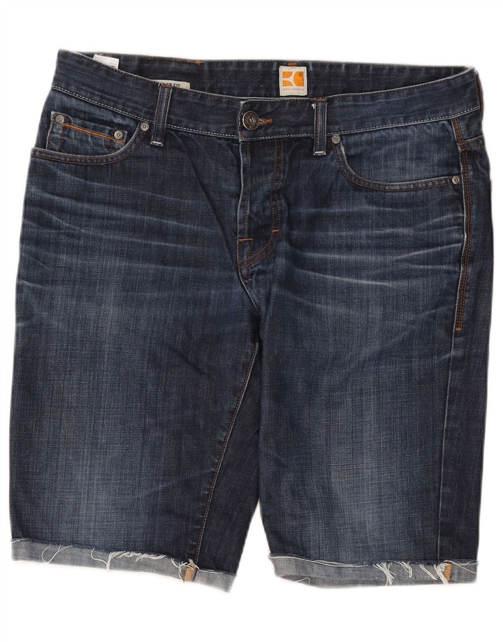 Pantaloni scurți din blugi pentru bărbați Hugo Boss W36 Large Blue