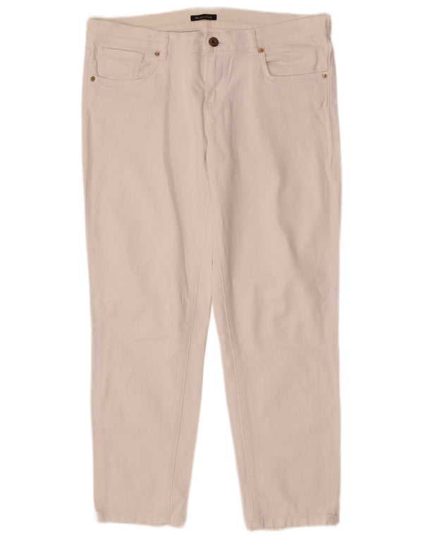 Blugi subțiri Massimo Dutti pentru femei EU 40 Medium W30 L26 Alb
