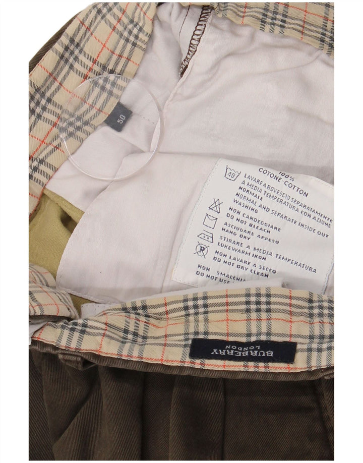 Pantaloni chino pentru bărbați Burberry IT 50 Medium W32 L29 Maro Bumbac