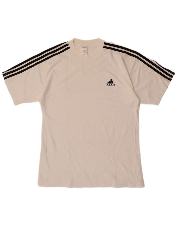 Tricou pentru bărbați Adidas Top UK 38/40 Bumbac alb mediu