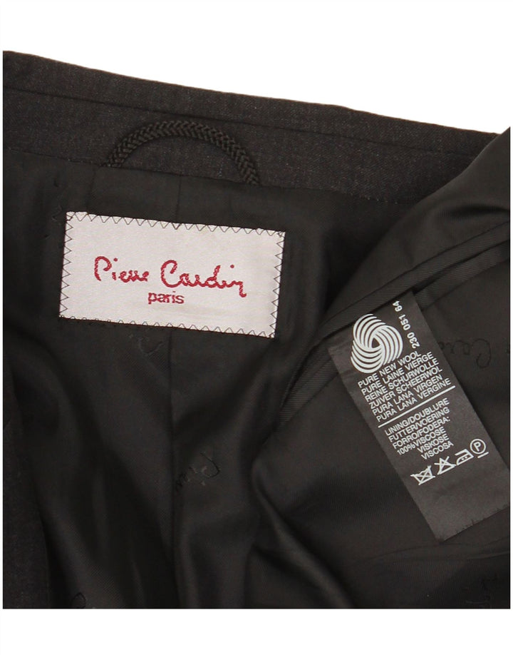 Jachetă blazer pentru bărbați Pierre Cardin cu 3 nasturi UK 40 mare, gri, lână nouă