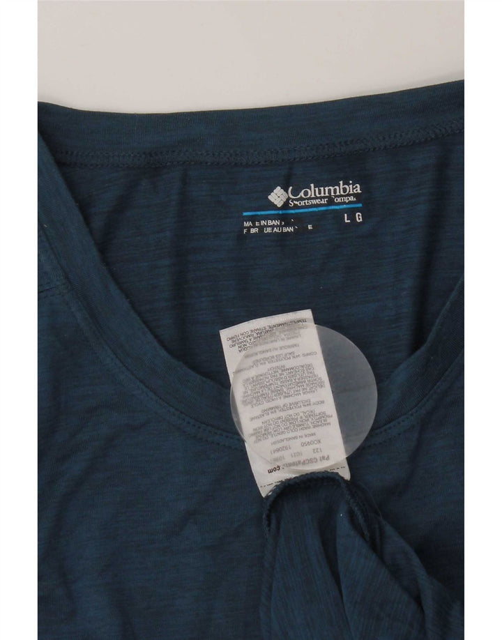Tricou pentru bărbați Columbia Top mare, albastru, poliester