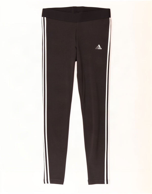 Leggings de damă Adidas Regular Fit UK 16/18, mare, negru, bumbac