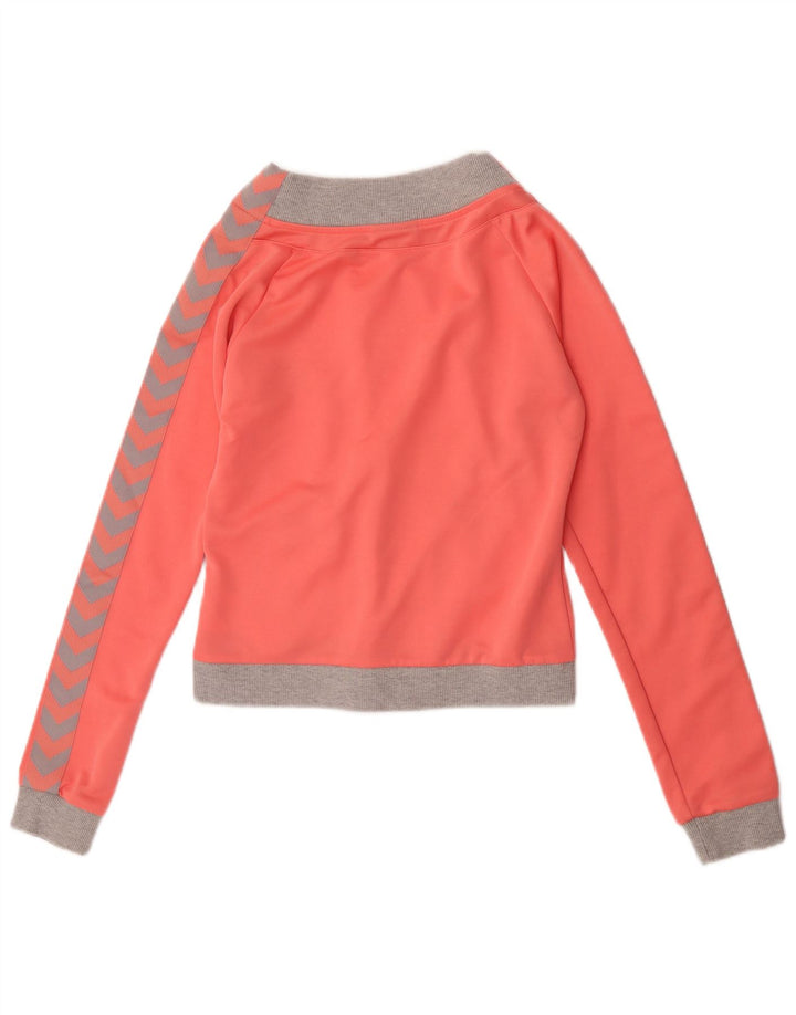 Jachetă de top pentru trening cu grafică pentru femei Hummel UK 10 Mic roz Colorblock