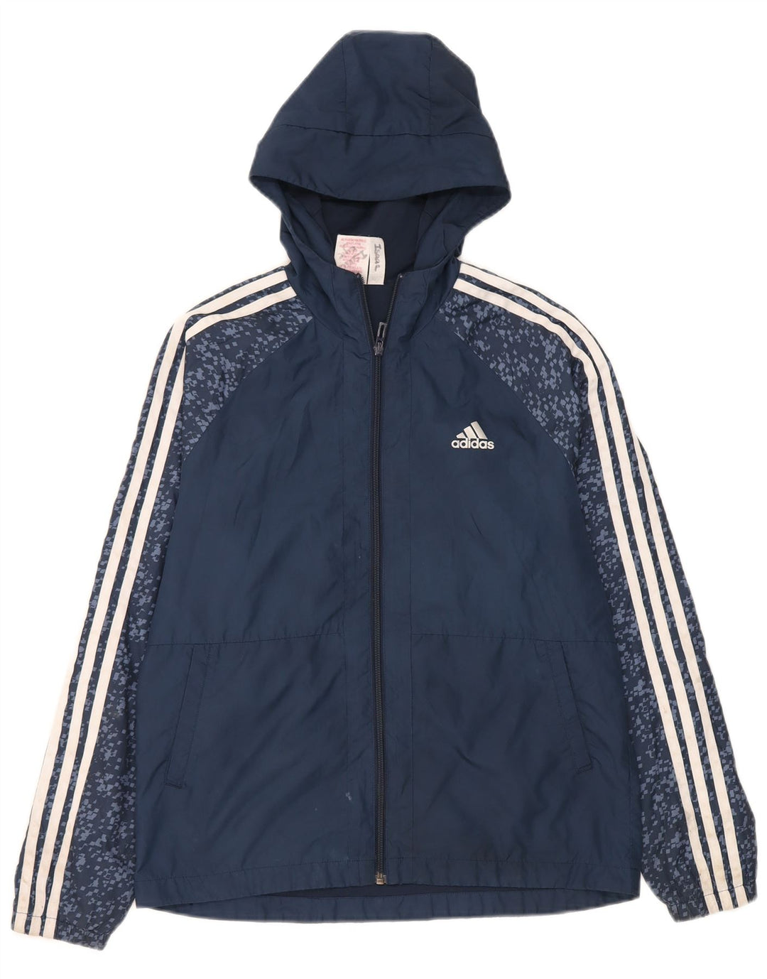 Jachetă de top pentru trening Adidas pentru băieți 13-14 ani, albastru bleumarin, poliester