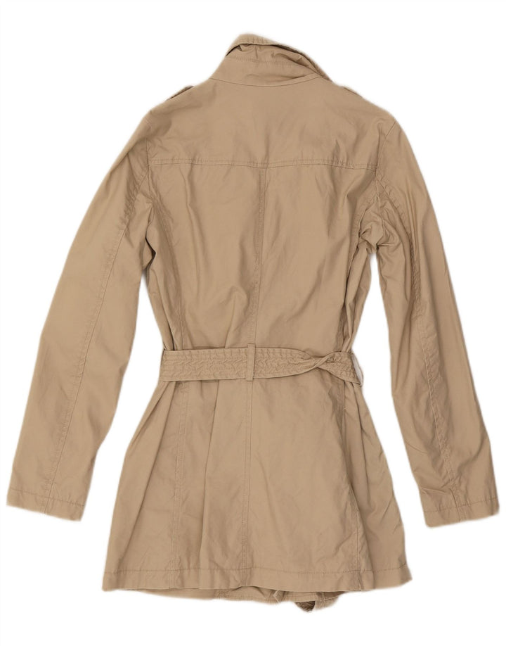 Trench pentru femei Benetton UK 8 Small Beige Bumbac