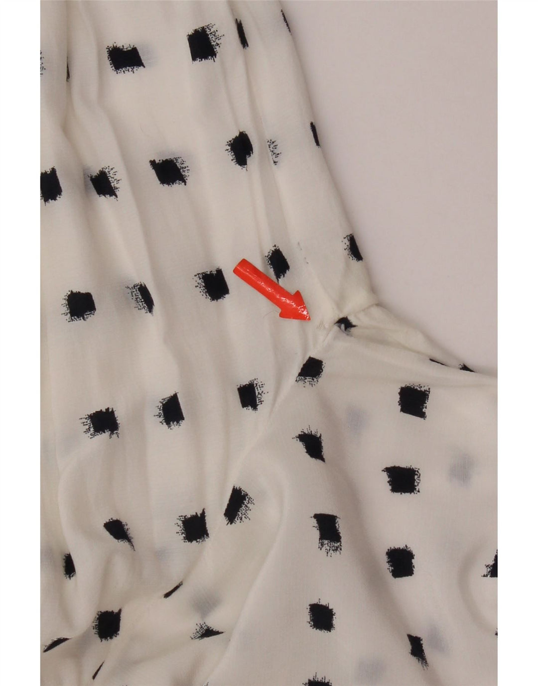 Bluză cu mânecă lungă Massimo Dutti pentru femei EU 36 XS cu pete albe