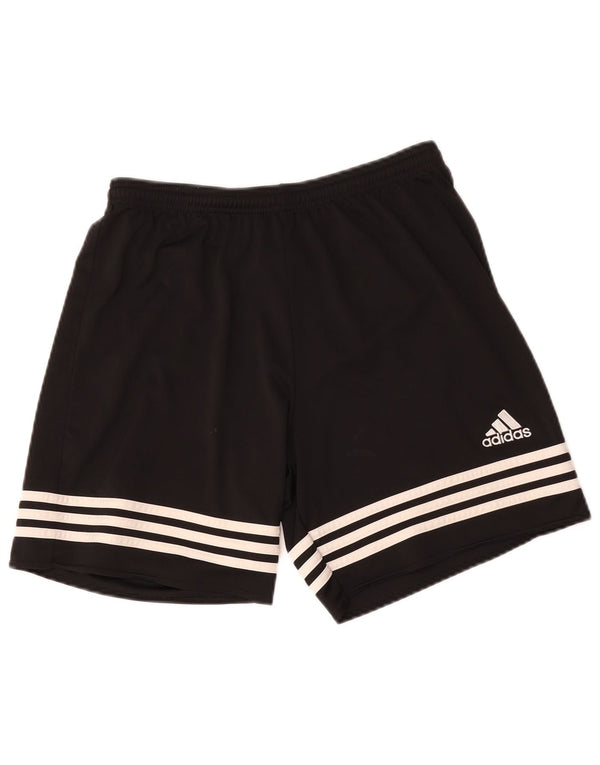 Pantaloni scurți sport adidas Climalite pentru băieți 13-14 ani poliester negru mediu