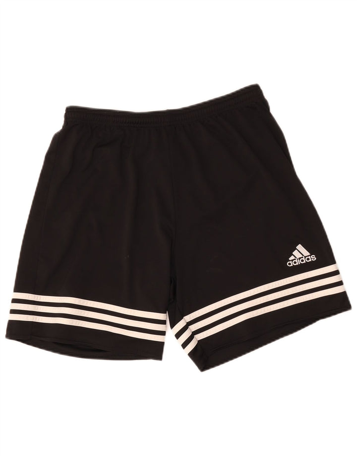 Pantaloni scurți sport adidas Climalite pentru băieți 13-14 ani poliester negru mediu