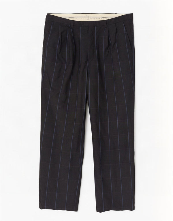 Emanuel Ungaro Pantaloni de costum pentru femei L32 L28 bleumarin cu dungi