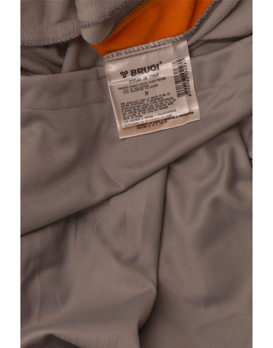 Jachetă de trening BRUGI pentru bărbați, gri mediu, poliester color bloc