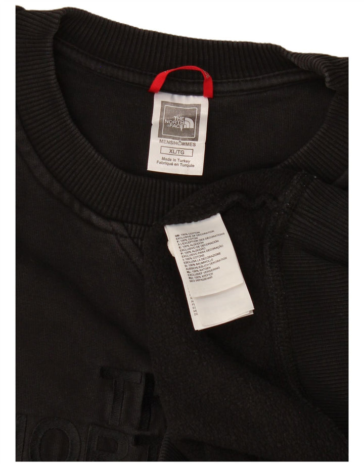 Pulover grafic pentru bărbați The North Face XL, negru
