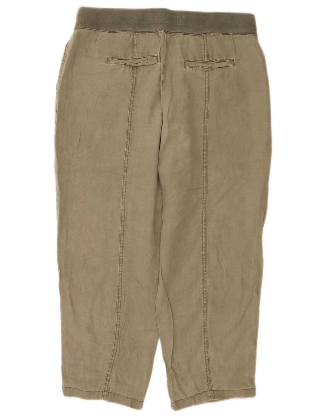 White Stuff Pantaloni tăiați pentru femei UK 12 Medium L32 L23 Kaki In
