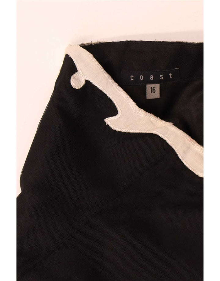 Rochie fără bretele pentru femei Coast UK 16, mare, negru, cu flori din poliester