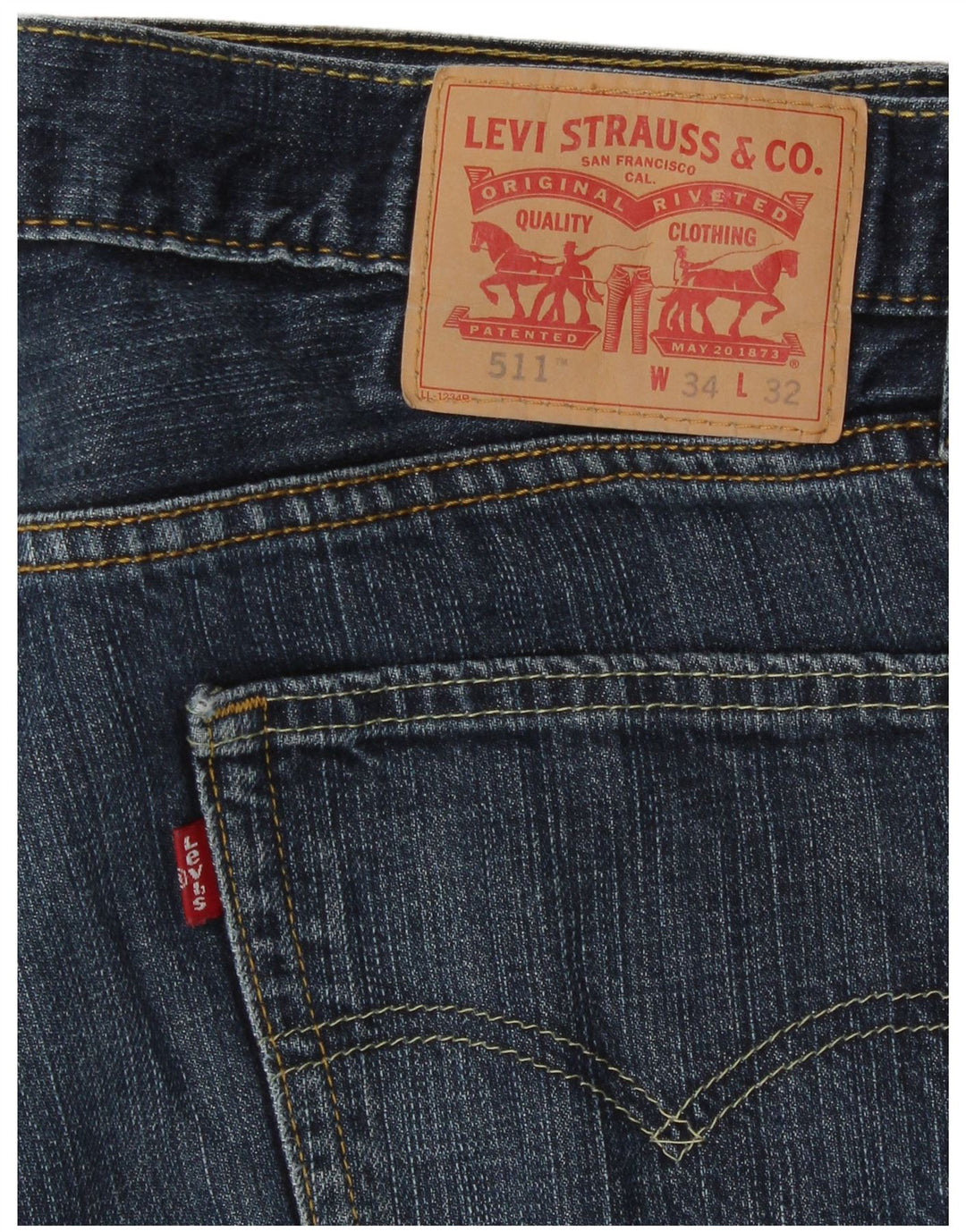 Blugi Levi's 511 Slim pentru bărbați W34 L32 Bumbac albastru