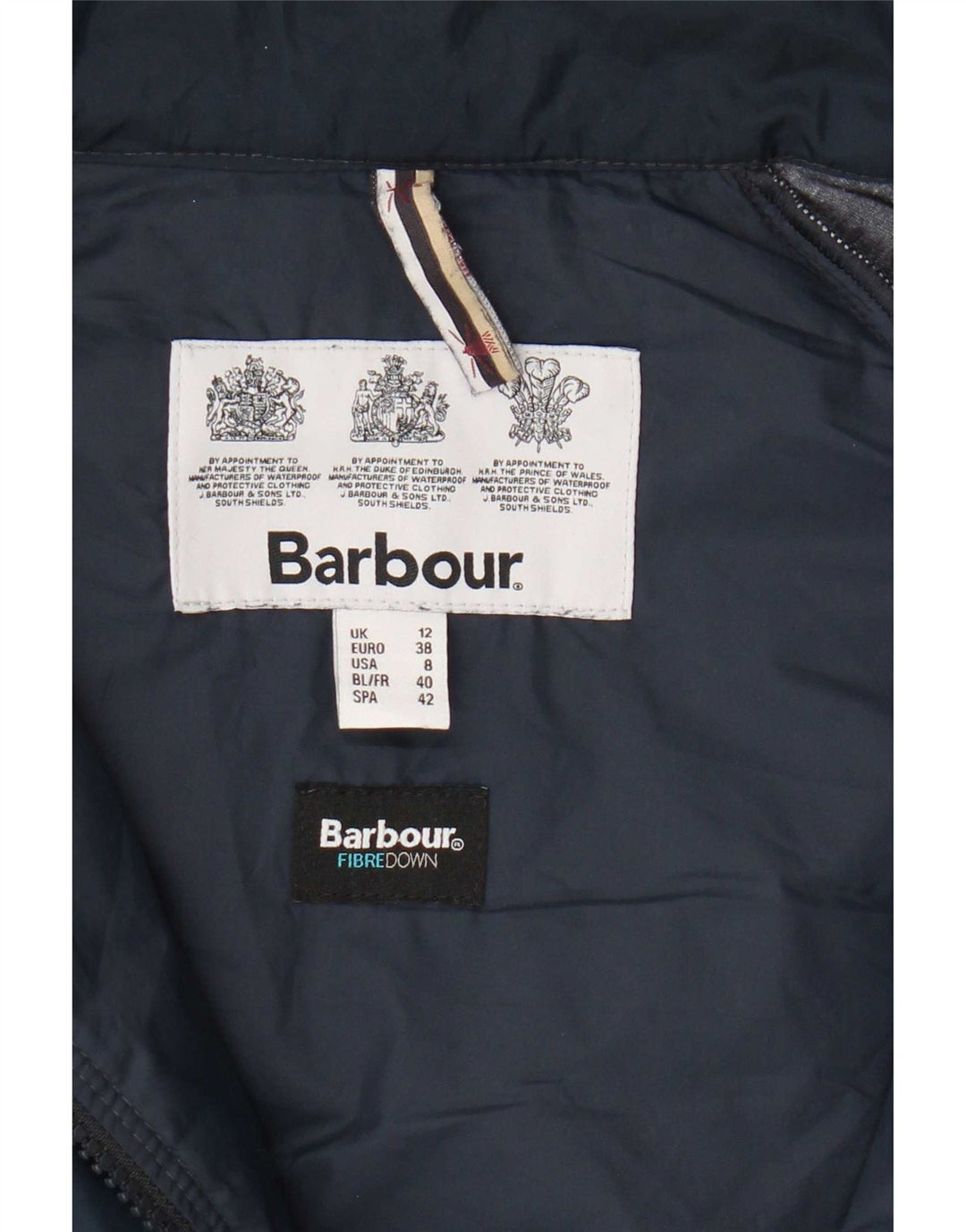 Jachetă de trening Barbour pentru femei UK 12 Medium Bleumarin Colorblock