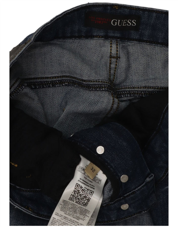 Blugi slim pentru bărbați Guess W32 L32 bumbac albastru