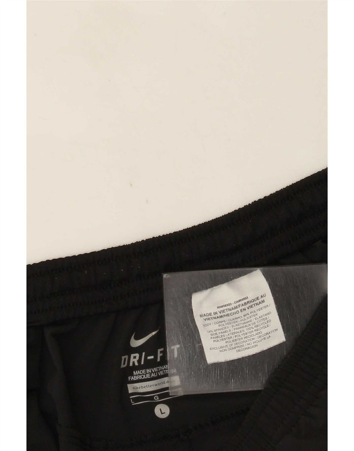Pantaloni de trening Nike Dri Fit pentru femei UK 16 Poliester negru mare