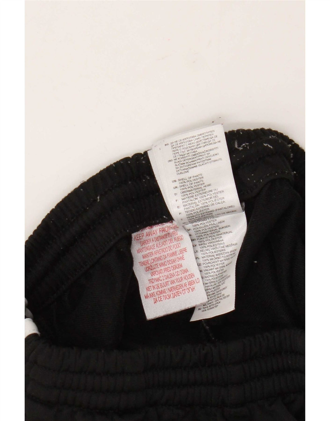 Pantaloni de trening Adidas baieti 9-10 ani poliester negru