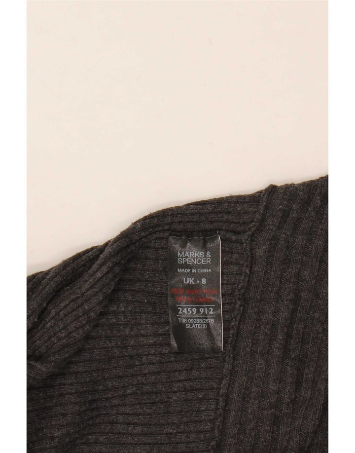 Pulover cardigan deschis pentru femei Marks & Spencer UK 8 mic gri