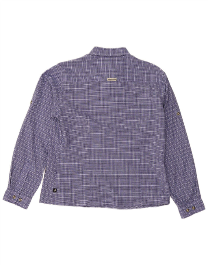 Cămașă Columbia pentru femei UK 14 Medium Blue Check Poliester