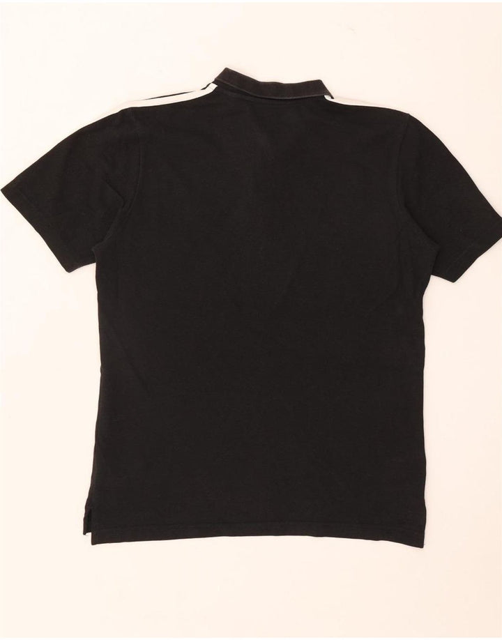 Tricou polo Adidas pentru bărbați, bumbac negru mic