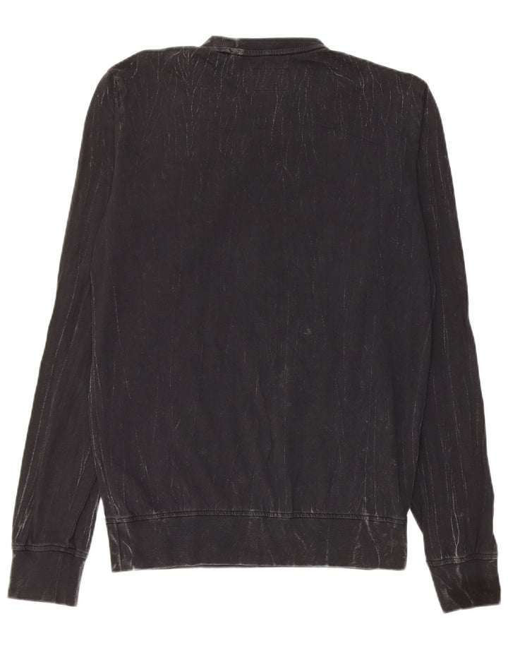 Guess Top pentru bărbați cu mânecă lungă XS bumbac negru