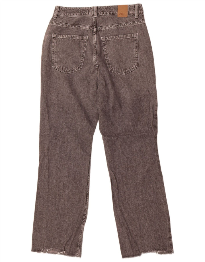 Blugi drepti pentru femei Zara EU 38 Mici L28 L27 Bumbac gri