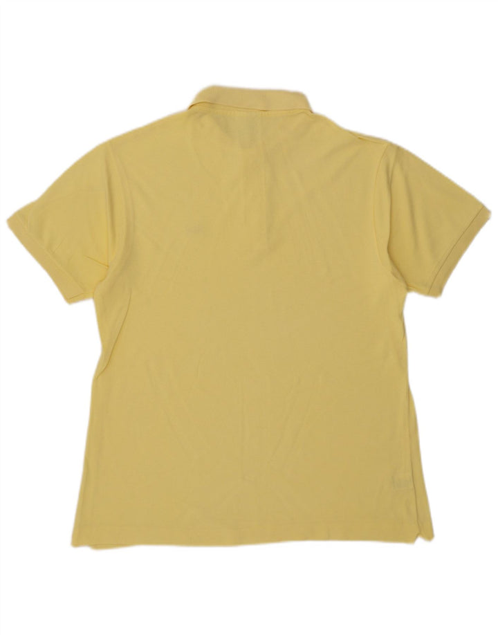 Tricou polo Lacoste pentru bărbați, mărimea 4, bumbac galben mediu