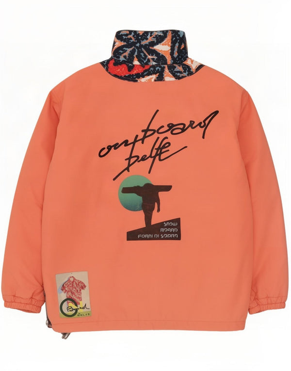Jachetă Anorak cu grafică Belfe & Mens UK 44 XL Orange Floral Poliamidă