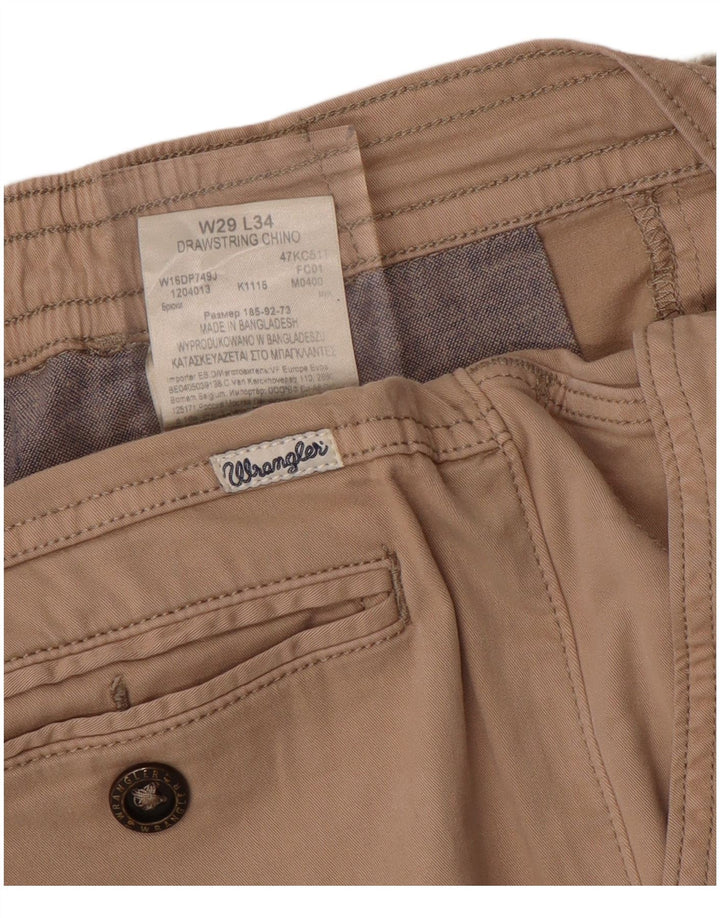 Pantaloni chino slim pentru bărbați Wrangler W29 L34 bumbac bej