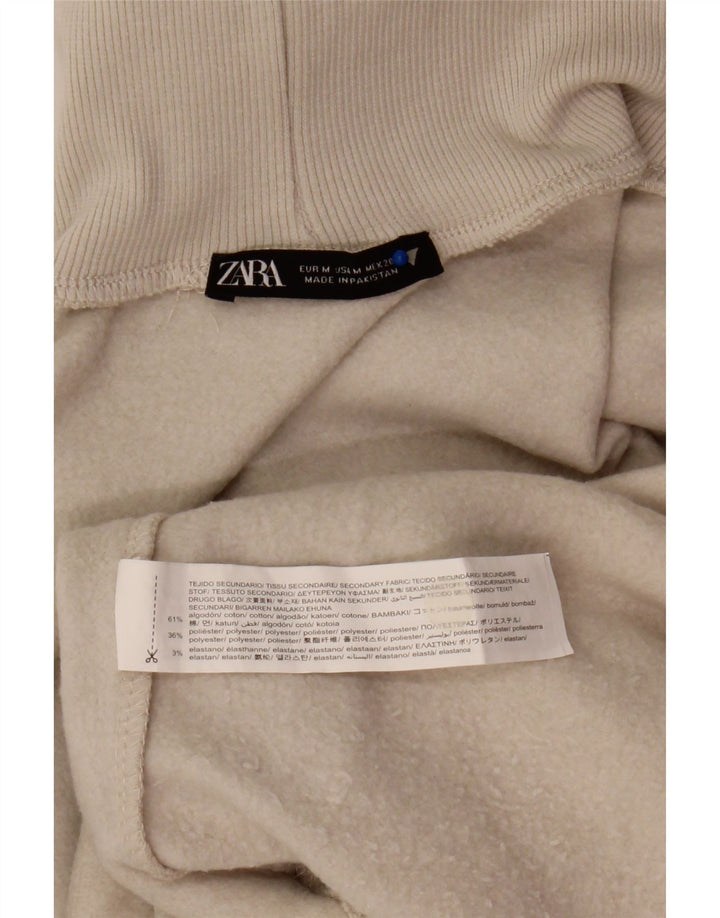 Pulover pentru damă Zara cu gât rulat, bumbac mediu, bej, UK 14