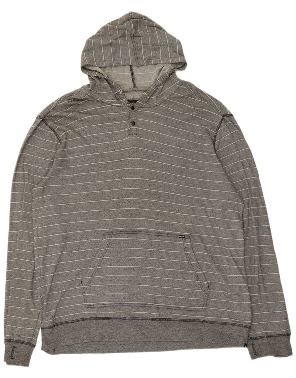 Pulover Hurley pentru bărbați, 2XL, bumbac cu dungi gri