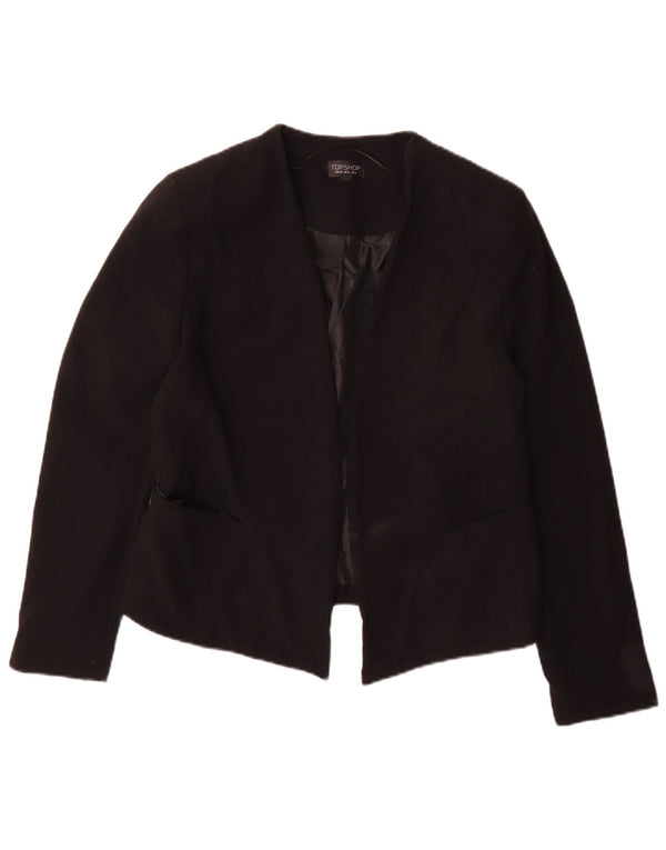 Jachetă Topshop pentru femei UK 14, mare, negru, poliester