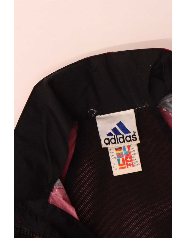 Jachetă de ploaie Adidas pentru băieți 15-16 ani, neagră, poliamidă color bloc