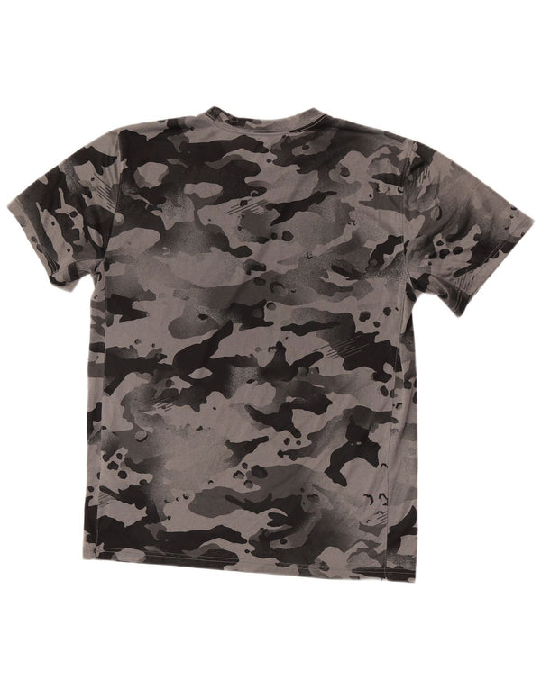 Tricou Nike pentru bărbați Dri Fit Top Medium Gri din poliester camuflaj