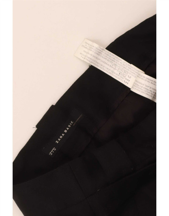 Pantaloni chino Flare pentru femei Zara EU 40 Medium W30 L32 Negru