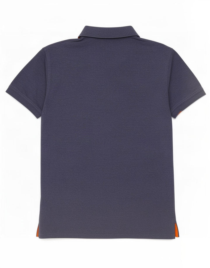 Tricou polo pentru bărbați Gant, bumbac albastru mediu