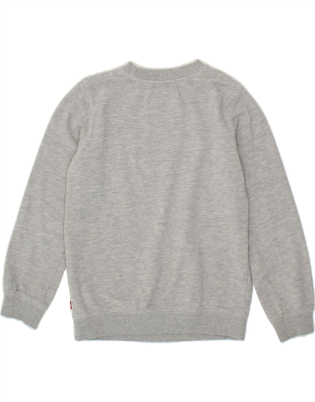 LEVI'S Boys Graphic Sweatshirt Jumper 7-8 Years Grey Cotton Vintage Levi's and Second-Hand Levi's from Messina Hembry 