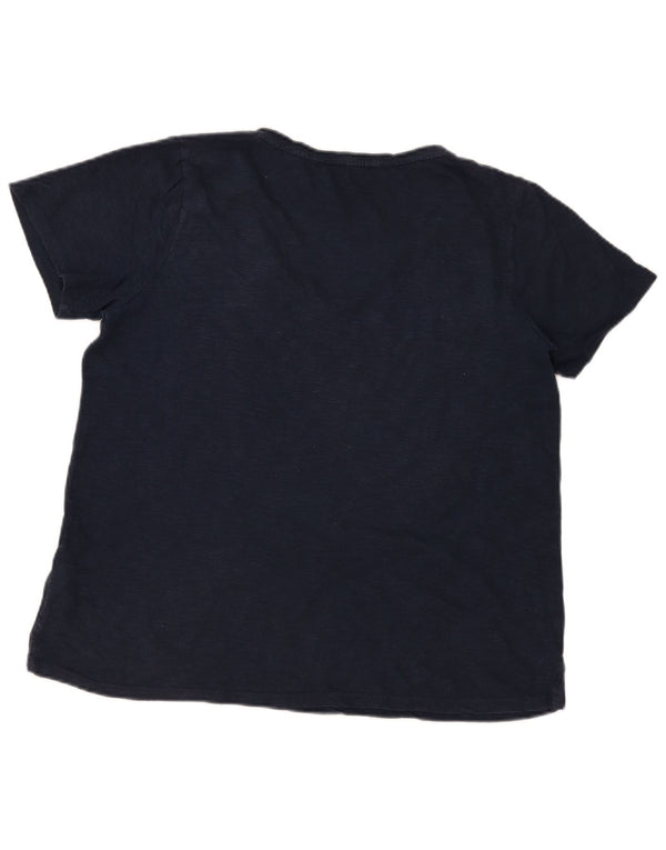Pulover cu glugă pentru femei Fat Face UK 16 mare bumbac bleumarin